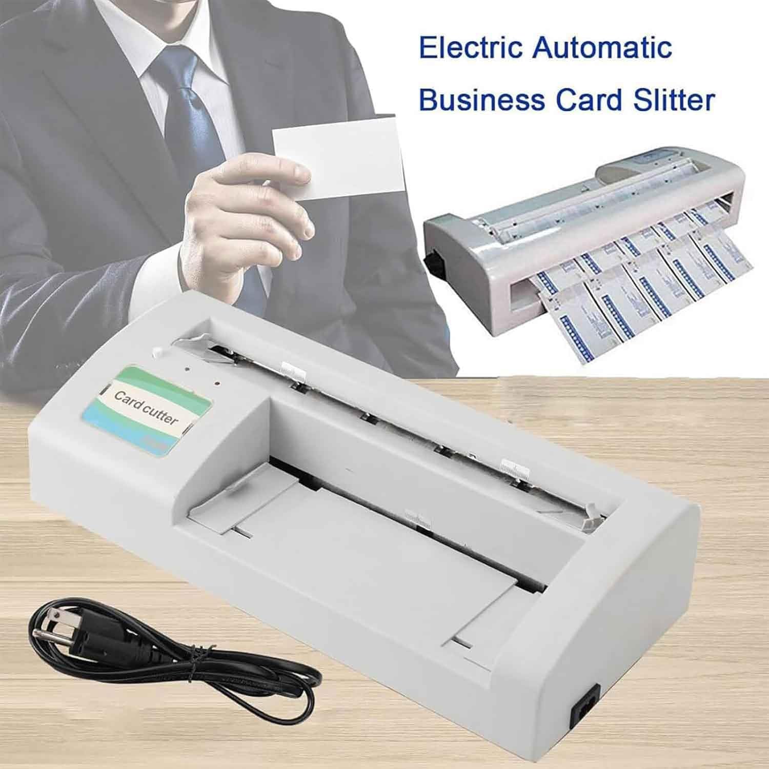 Taglierina elettrica per carte di credito, taglierino automatico per carte di nome, 30 fogli al minuto, per uffici, stamperie e centri fotocopiatrici