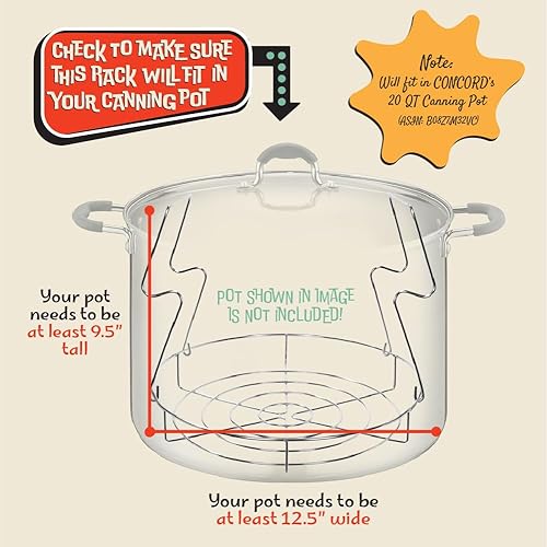 Miniatura 5 de Concord Kit de iniciación de acero inoxidable de 7 piezas con estante. Sin óxido, estabilidad adicional. Paquetes a granel (juego de lata)