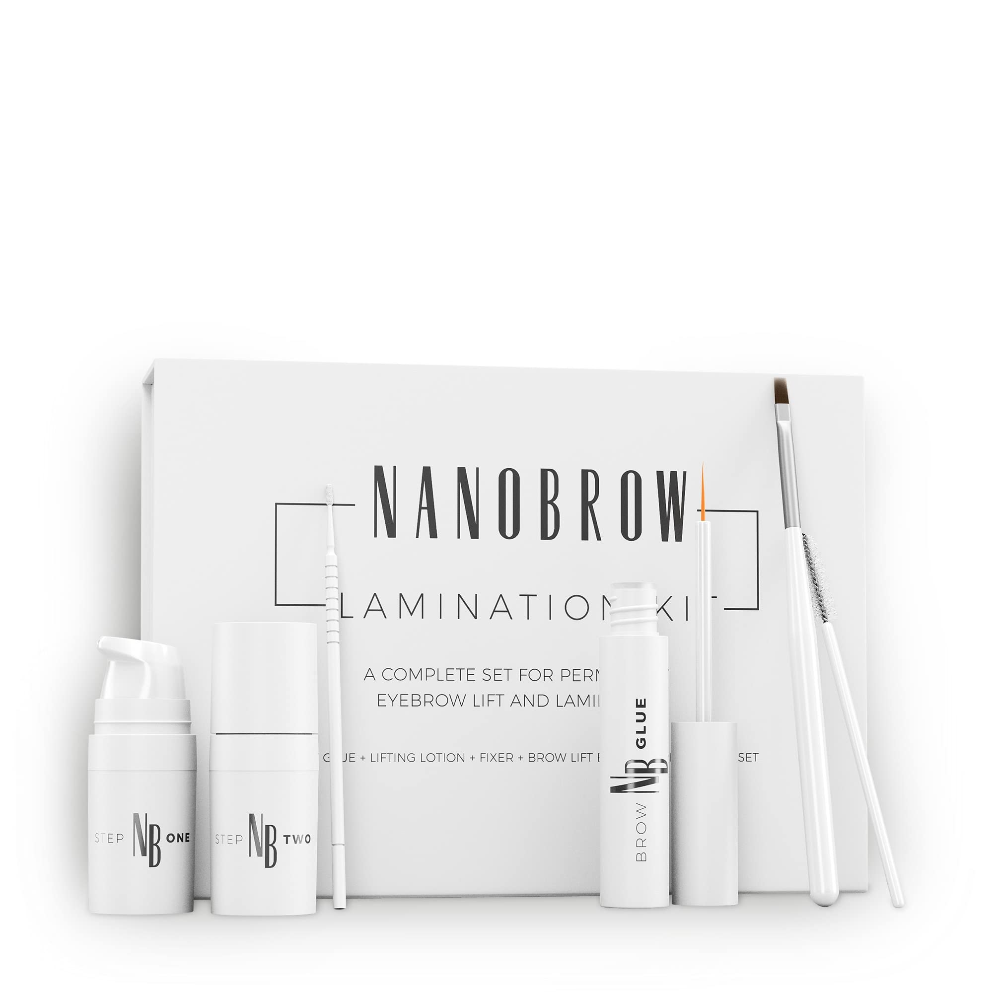 Nanobrow Lamination Kit - brow lamination kit, professional eyebrow lamination and styling at home, DIY lamination kit