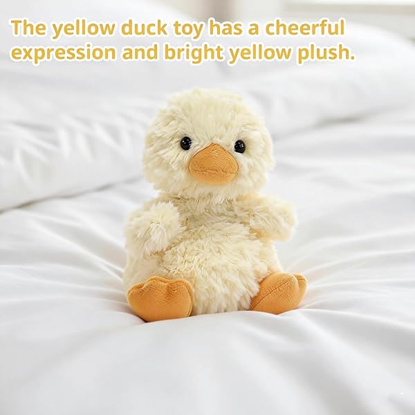 Cuddly Toy, 15cm Duck Teddy, Soft Toys, Cuddly Plush For Babies Toddlers, Plush Duck Gifts For Valentine's Day And Travel, Birthday, Easter Teddy Gift - 4