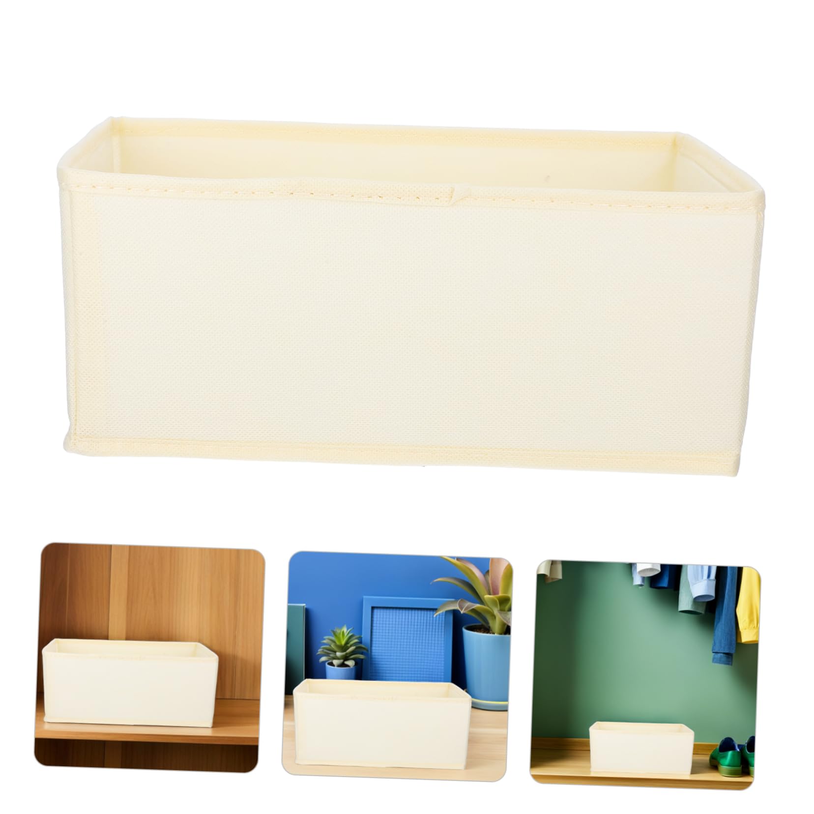 Ipetboom 6pezzi Organizer Biancheria Intima Divisori Tessuto per Calzini Sciarpe Salvaspazio Armadio Cassetto Contenitori Organizer per Vestiti Riporre
