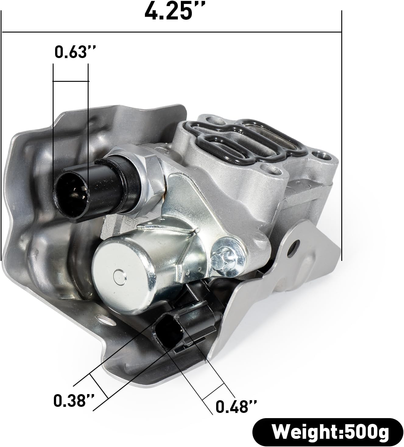 15810RAAA03 Variable Valve Timing VVT Solenoid Actuator Compatible with Honda Civic 2002-2005 2.0L,Accord 2003-2007 2.4L,Cr-V 2002-2009 2.4L,Element 2003-2011 2.4L.