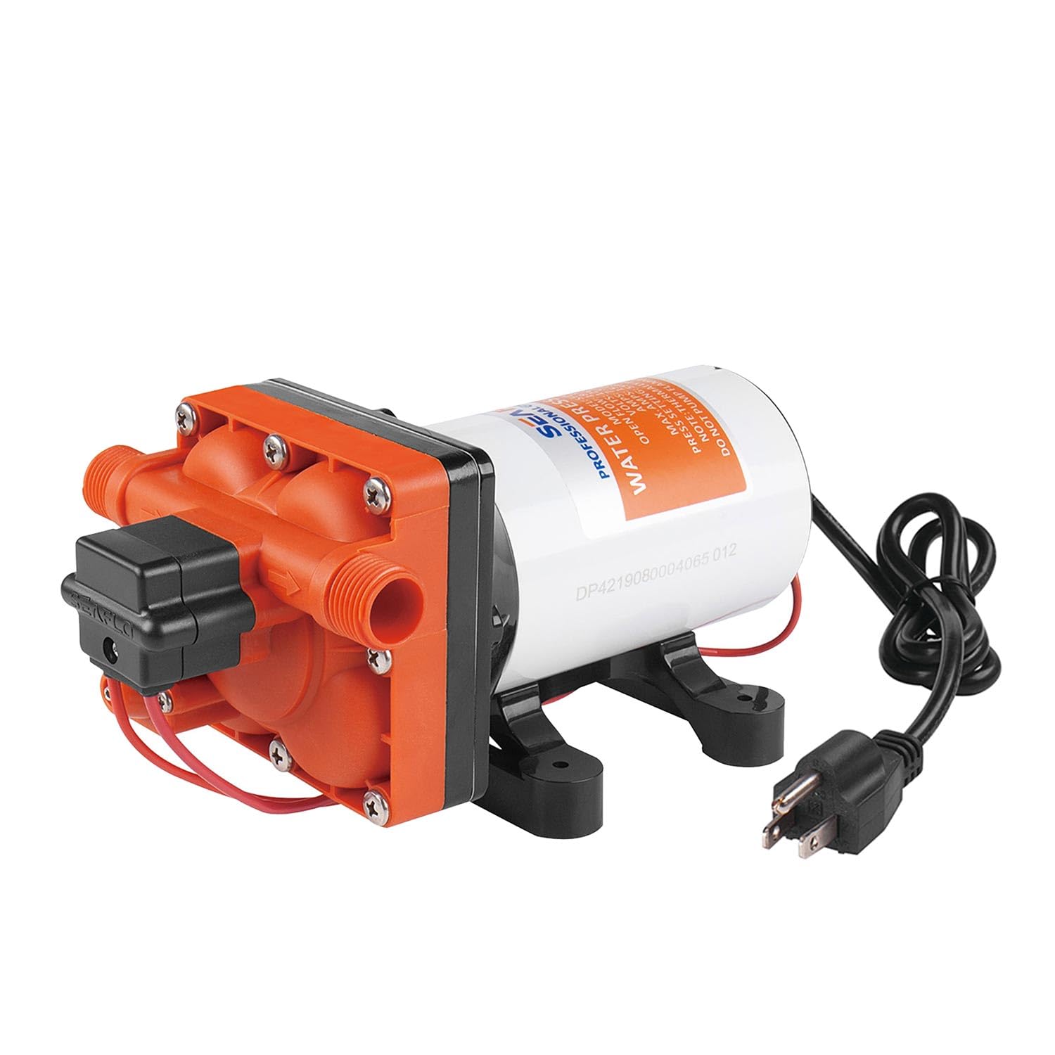 LIGHTEU®, Seaflo 220V 11,3 LPM 3,8 bar 42S Selbstansaugend mit Bypass Membranpumpe für Wasser bei Bedarf für Garten Camper SFDPA2-030-055-42
