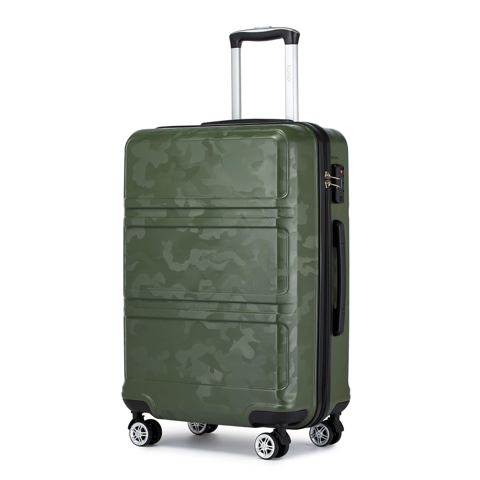 KONO Koffer Hartschalenkoffer, ABS+PC Trolley mit TSA Schloss, 360° Leisen Rollen,Klein/Mittelgroß/Groß/Großer Reisekoffer für Langreisen-und Kurz,S/M/L/XL/XXL