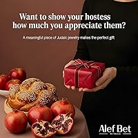 Vista 2 de Alef Bet by Paula Tiny Jewish Star of David Necklace Yellow Gold Plate