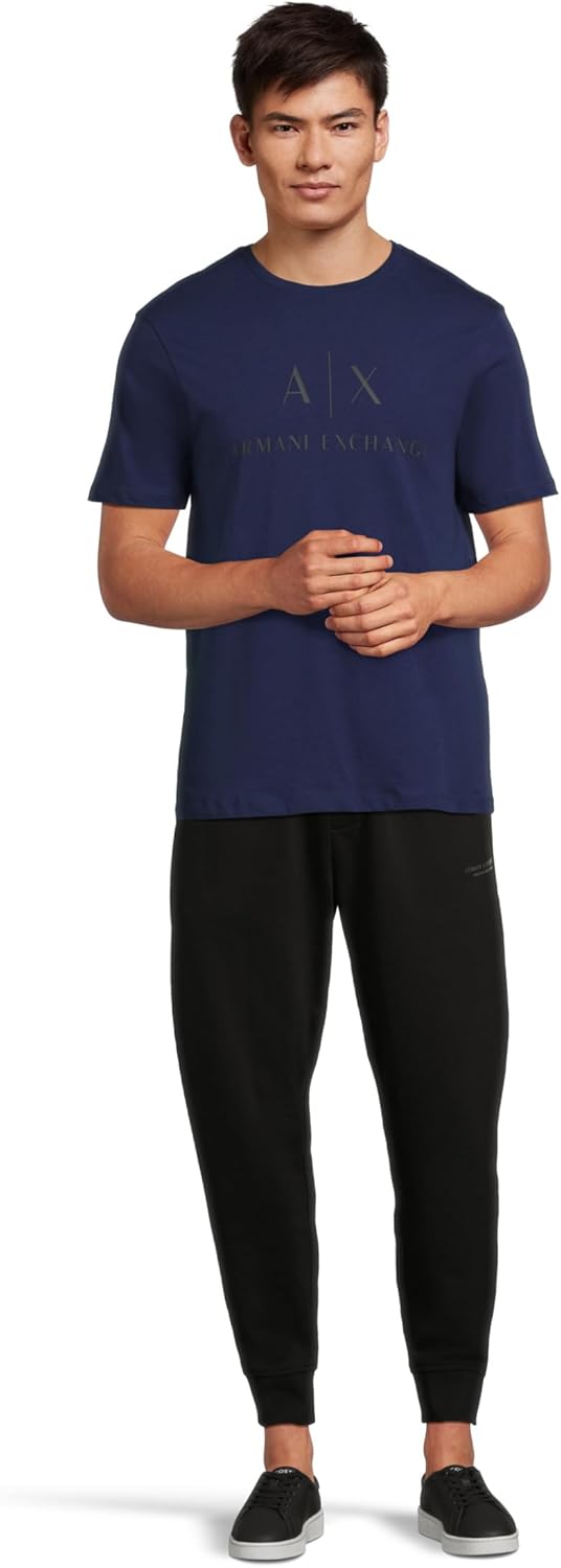 Armani Exchange Mens Classic Crew Logo Tee T Shirt - Image 5