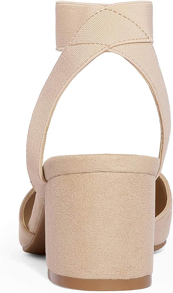 DREAM PAIRS Women's Nicholes Low Block Heel Pumps - Image 5