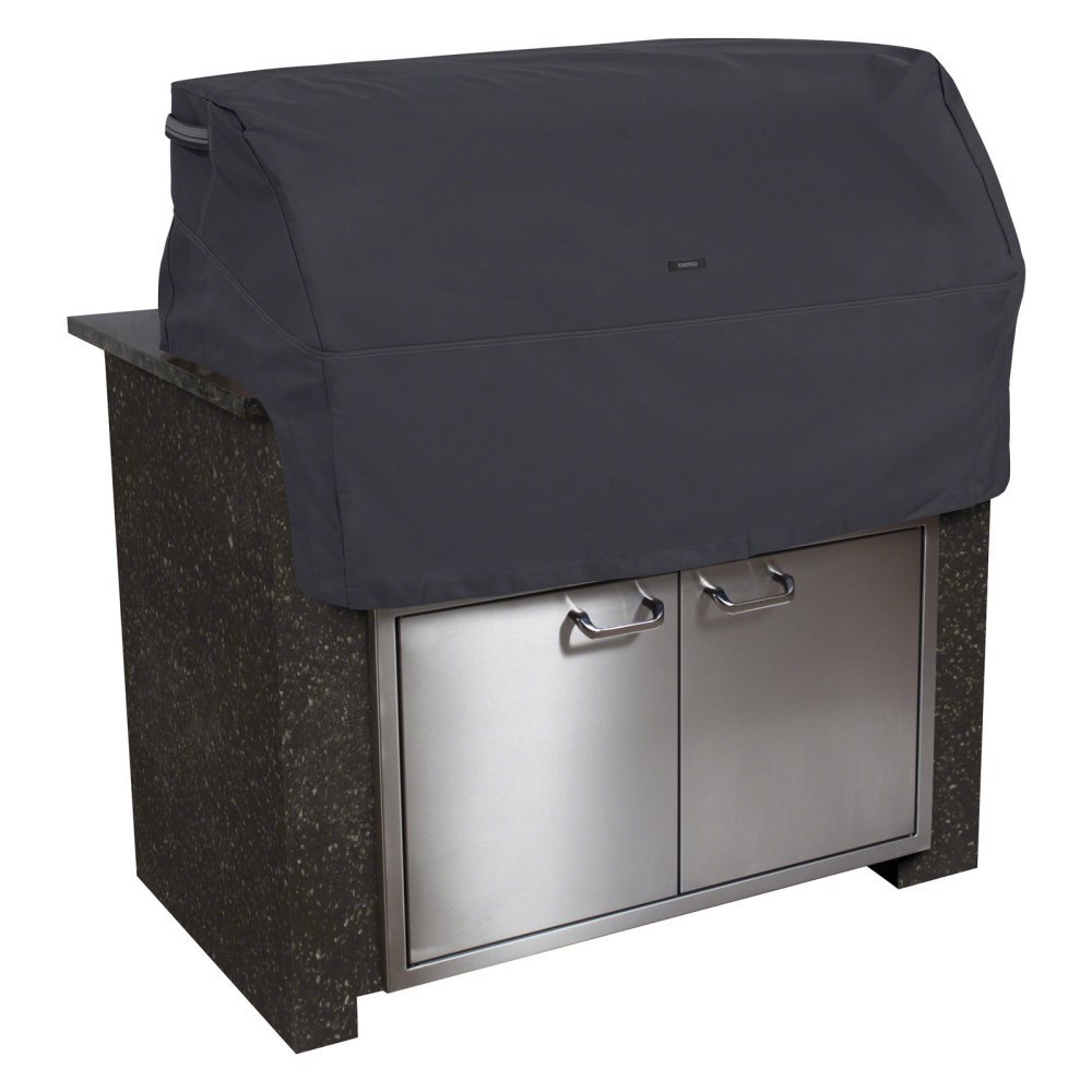 Classic Accessories Ravenna Built-in Grill Top Cover-Premium Outdoor Grill Cover with Durable and Water Resistant Fabric, Medium (55-399-030401-EC)