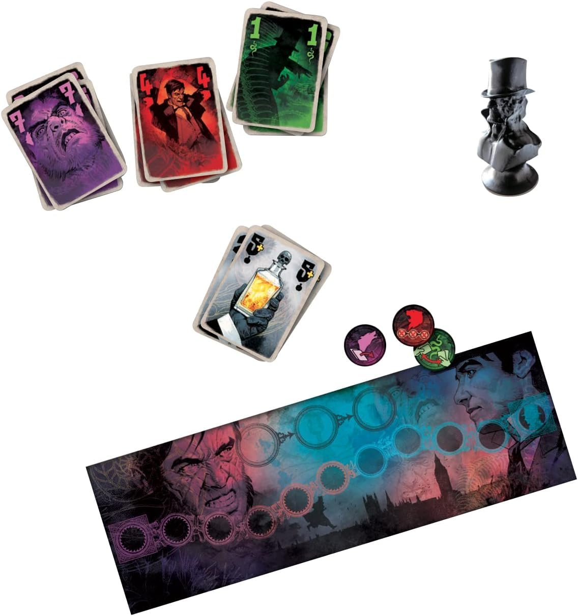 Jekyll VS Hyde - Jeu de société - Jeu 2 Joueurs - 10 Ans et Plus - Jeu de Cartes - Duel - Tactique et Rapide - Jeu de Plis - Blackrock Games