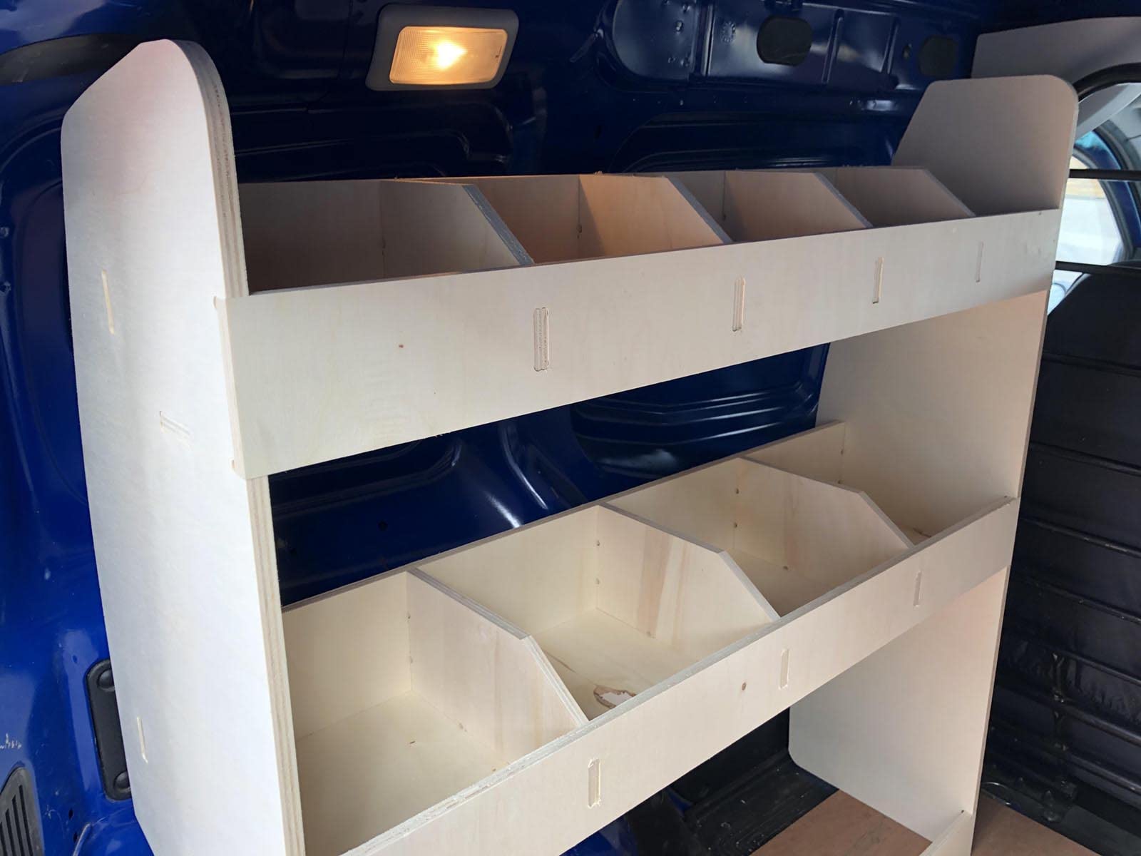 Vanify Estanterías para Furgonetas - Se Ajusta a FIAT FIORINO 2008+ Lado del Conductor
