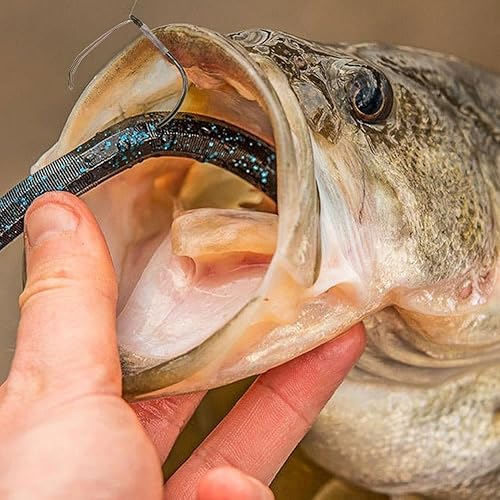 Miniatura 6 de Anzuelos Wacky Rig sin malas hierbas, anzuelos de pesca para señuelo de gusano de aparejo loco