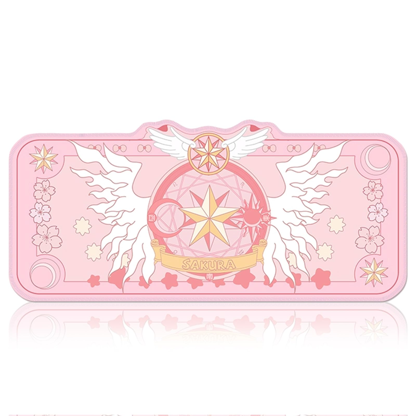 Anime Mouse Pad Kawaii Desk Pad XLarge Size Kawaii Desk Cccessories Gaming Mousepad Kawaii Room Decor for Girls (Pink)