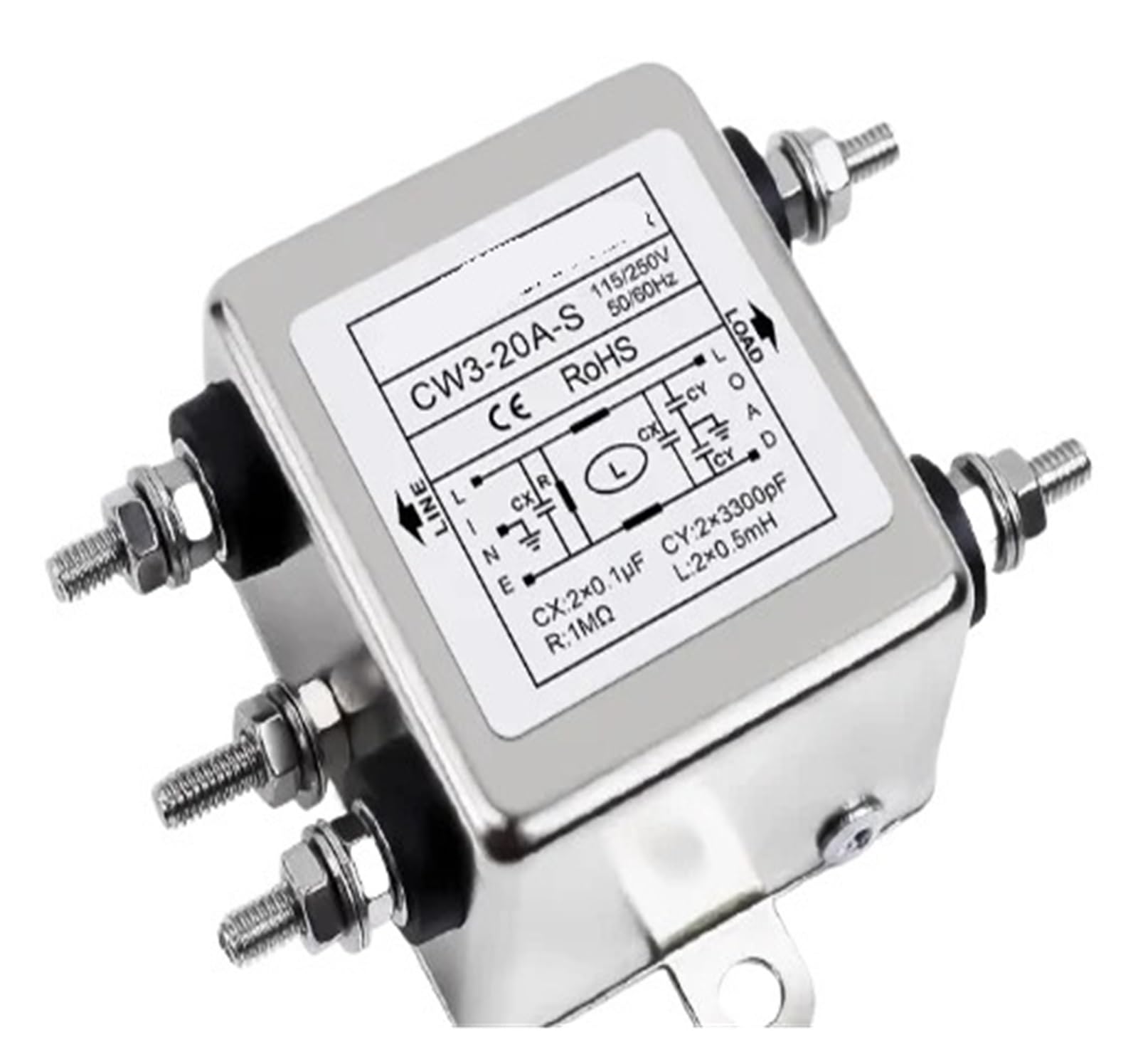 MBPAIHOP CW3-20A-S anti-interference AC 220V power filter circuit audio purifier CW3