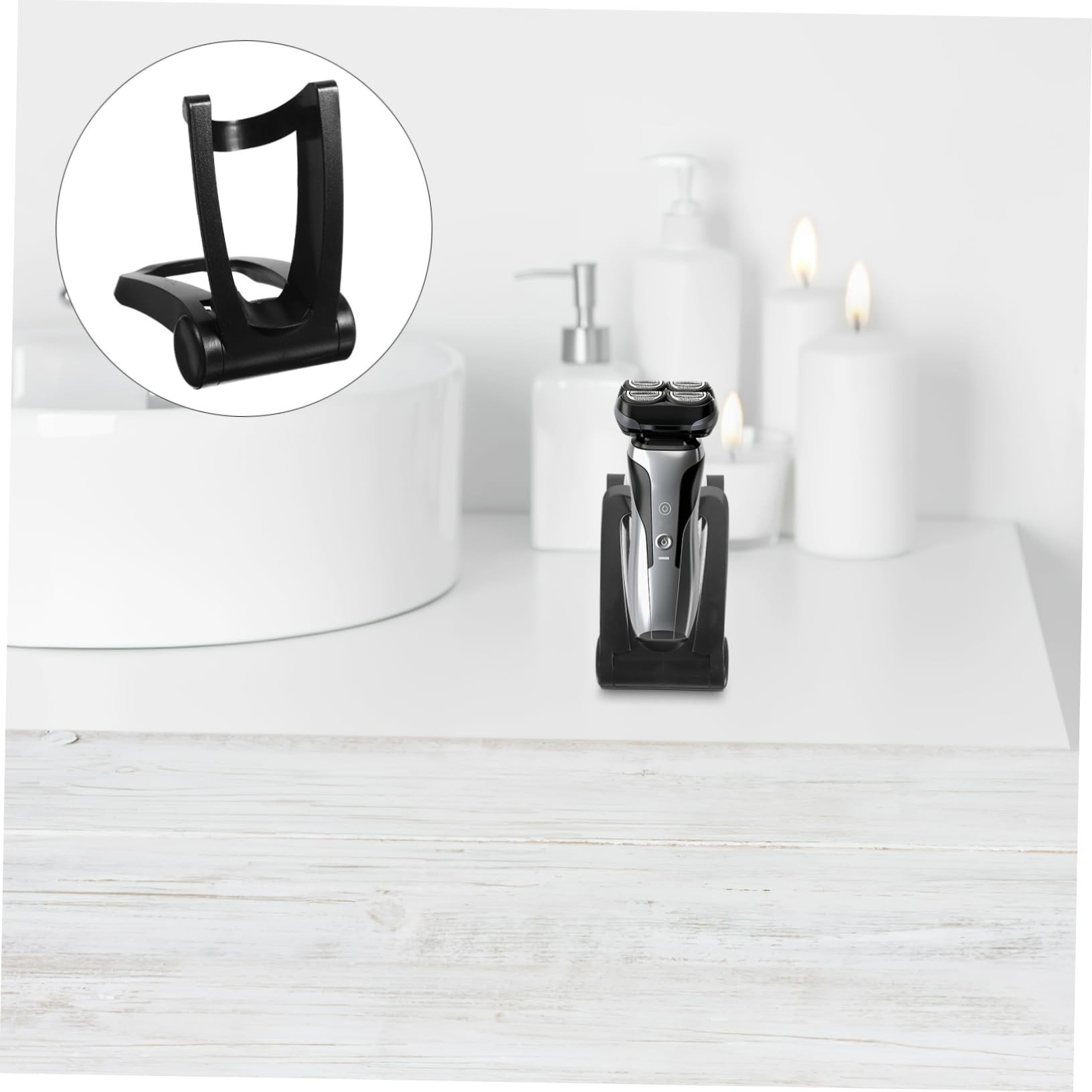 4 Pezzi Base Del Rasoio Organizzatore Manuale Rasatura Con Supporto Per Rasoio Porta Rasoio Da Supporto Per Rasoio Per Addominali Black
