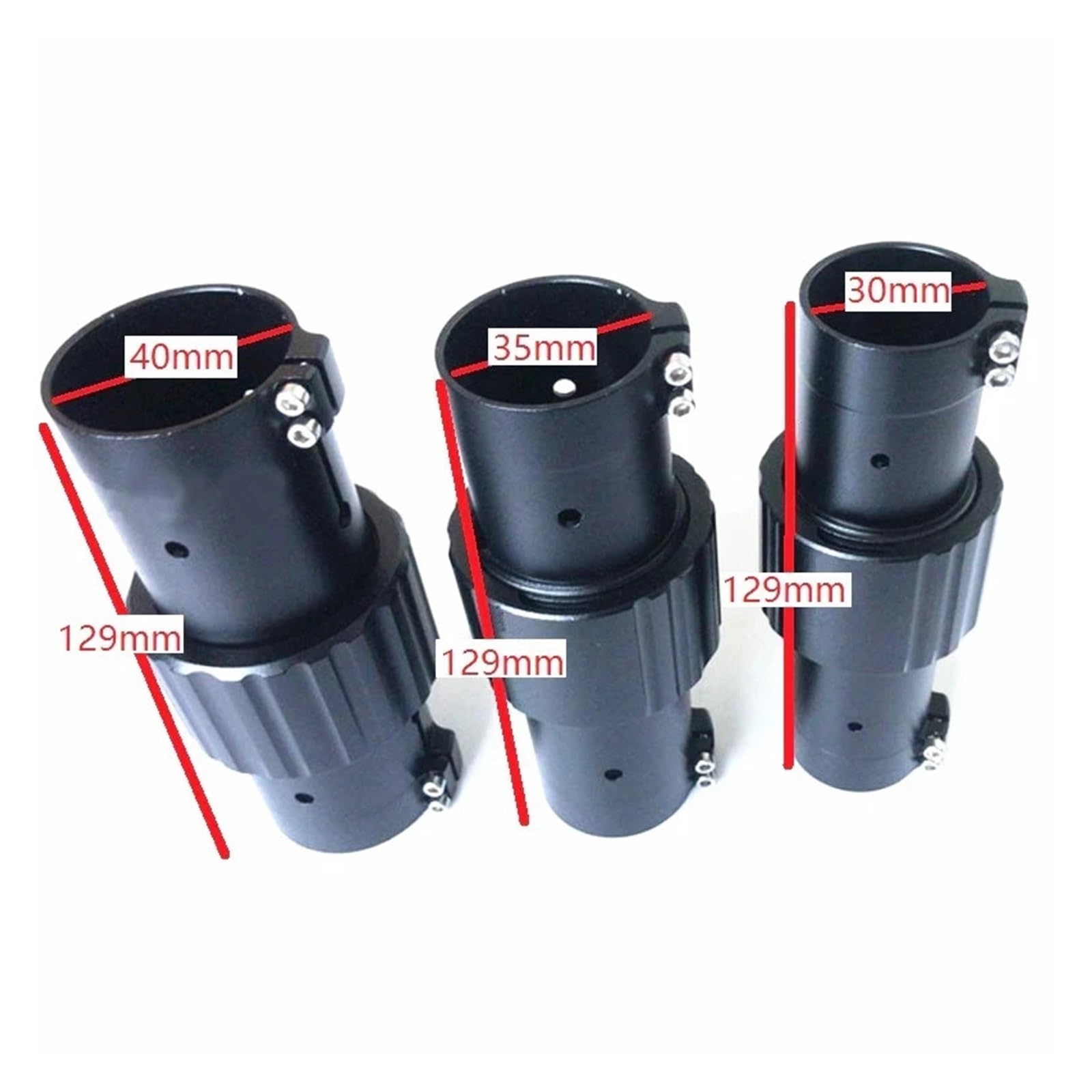 Brazos de dron con partes de aleación de aluminio plegables Tubos de fibra de carbono de 25/30/35/40mm Accesorios para aeronaves Conector de tubo de carbono para brazo plegable(1pc 30mm)