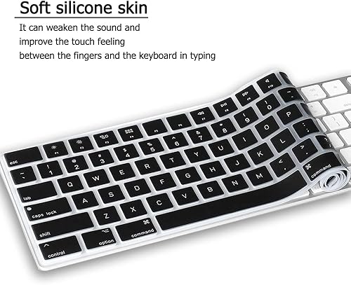 Miniatura 9 de Funda de teclado de silicona para teclado Apple Magic con teclado numérico MQ052LLA A1843 diseño de EE UU Funda protectora ultra delgada para