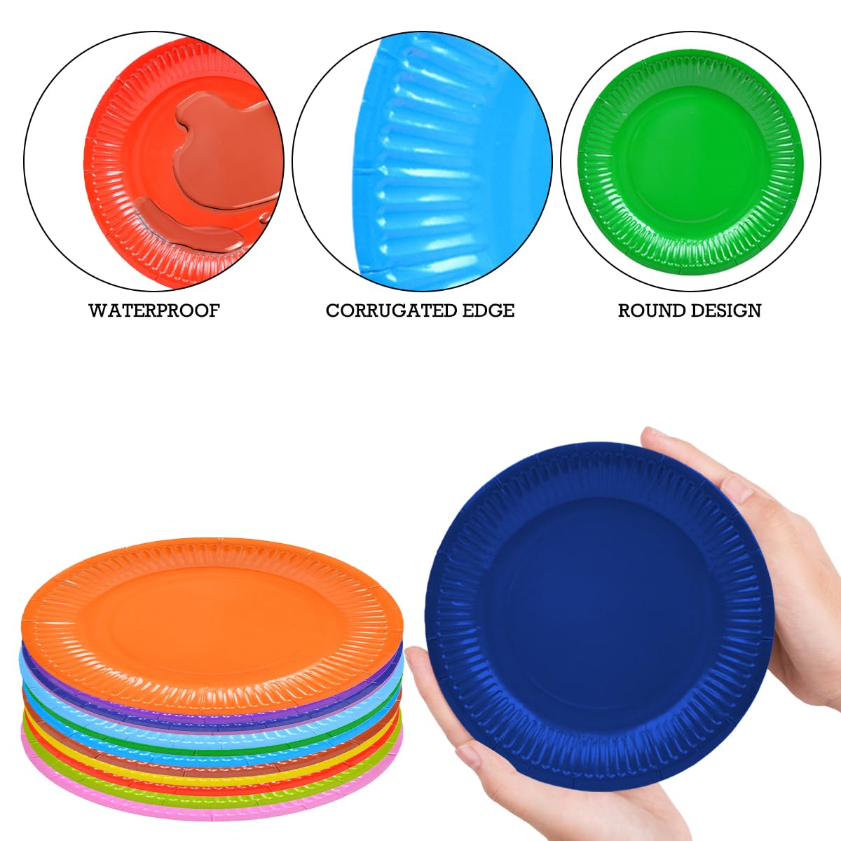 Einweg-Partyteller, 17,8 cm, 300 Stück