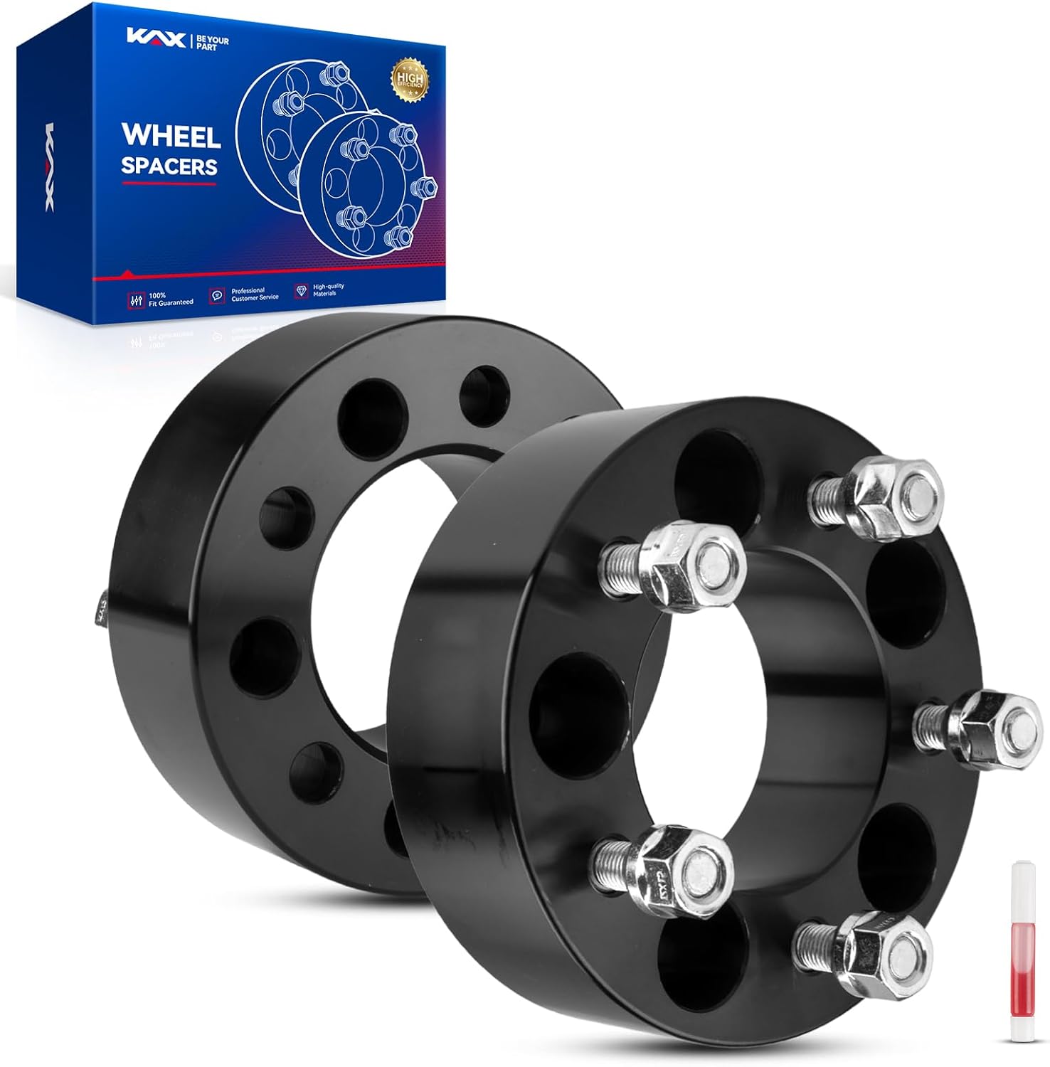 KAX 5x4.75 Wheel Spacers 2 inch for Camaro,5 Lug Spacers with 87.1mm Hub Bore M12x1.5 Studs for Camaro, Corvette, S10, CTS, Blazer, LS460, Firebird, G8,2Pcs 5x120.65mm Aluminum Tire Spacer