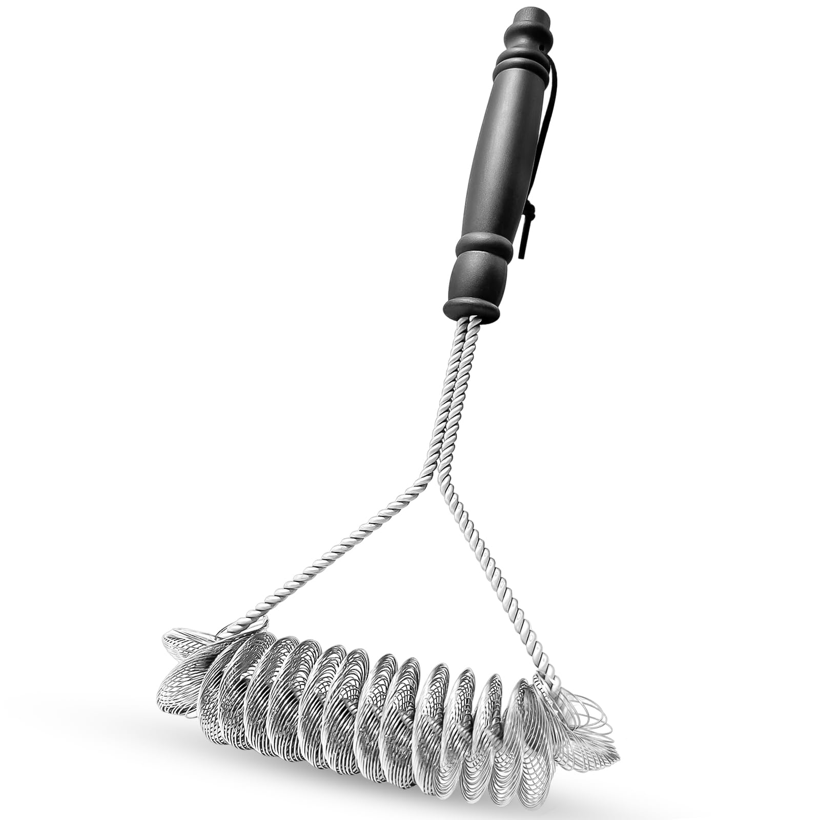 Spazzola Per Barbecue In Acciaio Inox - Con Raschietto, Pulizia 360°, Manico Lungo - Foto 6