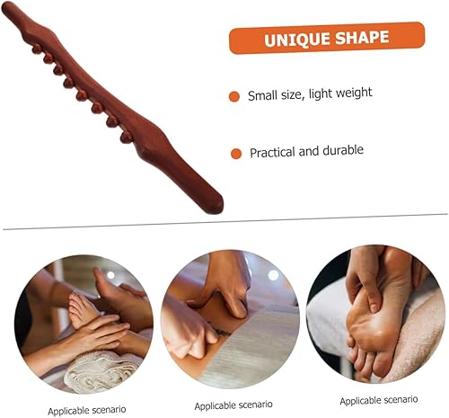 Miniatura 9 de Wood Massaging Stick Body Massager Portable Acupoint Scraping Tool for Back Waist Relief Lightweight for Travel Office Use