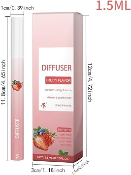 Diffuser Pen – Berry Scented Aroma, Portable Care Accessory