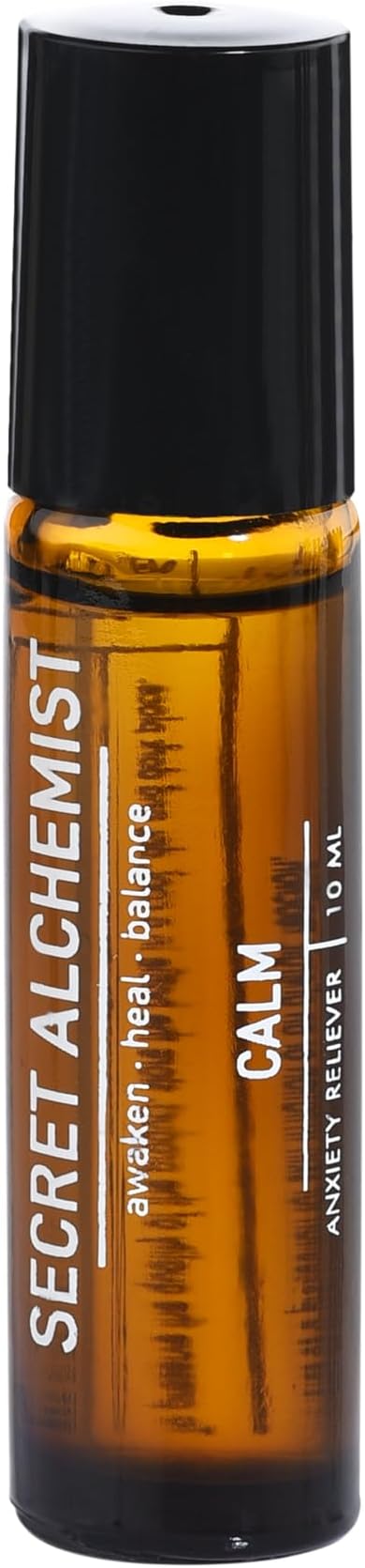 Secret Alchemist Calm Relaxation Rollon Oil | Stress Buster | Calms Down Nerves | Contains Pure Lavender & Sandalwood Essential Oil | Pack of 1-10ml