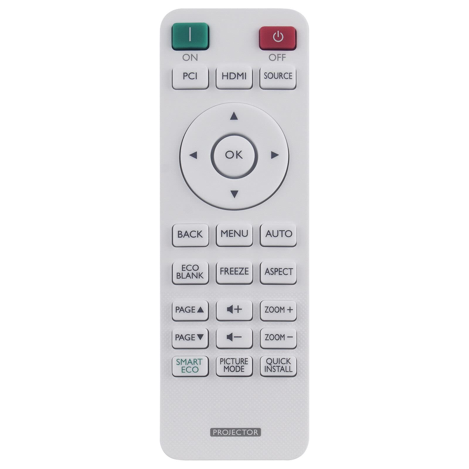 NTQinParts Replacement Remote Control Controller for BenQ LW500 LW500ST MW560 MW632ST WXGA LED Business Projector