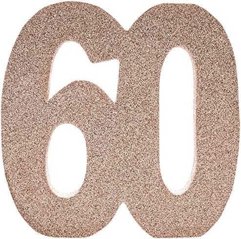 Creative Party Rose Gold Glitter Number 18 Table Decoration - 1 Pc.,H121