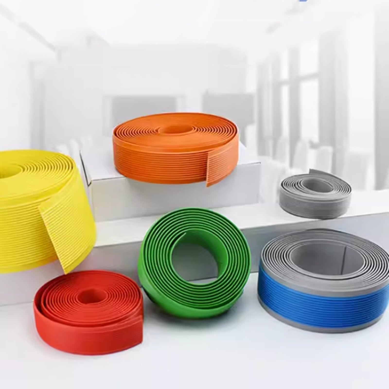 Peldaños antideslizantes para interiores y exteriores, cinta autoadhesiva de agarre antideslizante para escaleras, adecuada para rampas, 100 mm de ancho para mayor seguridad