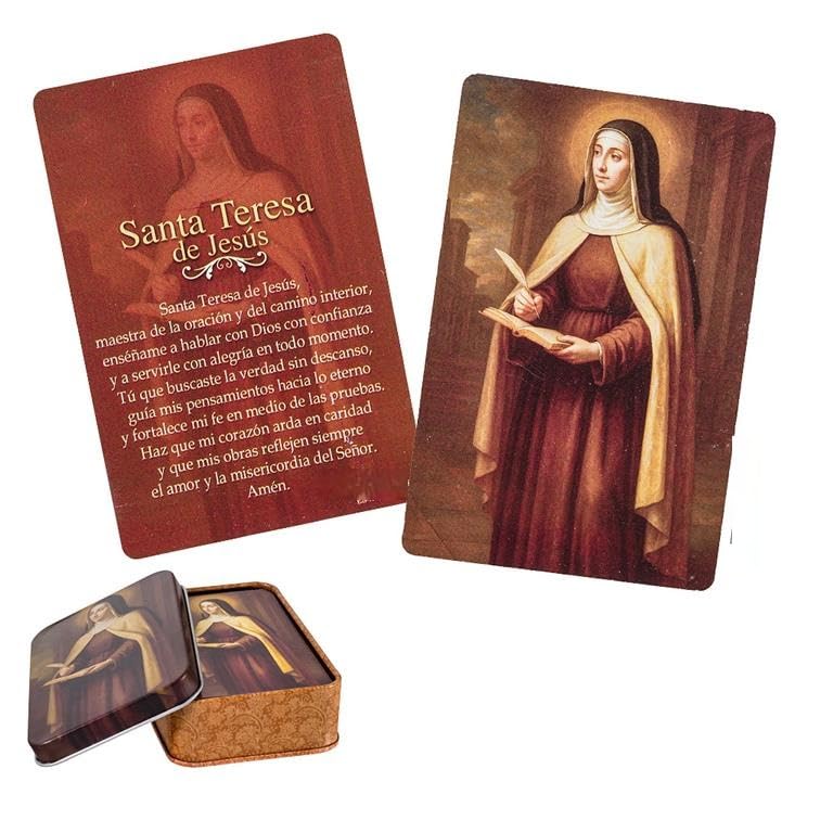DRW Stampitas Sainte Thérèse de Jésus en lot de 60 images de 6x1x9 cm