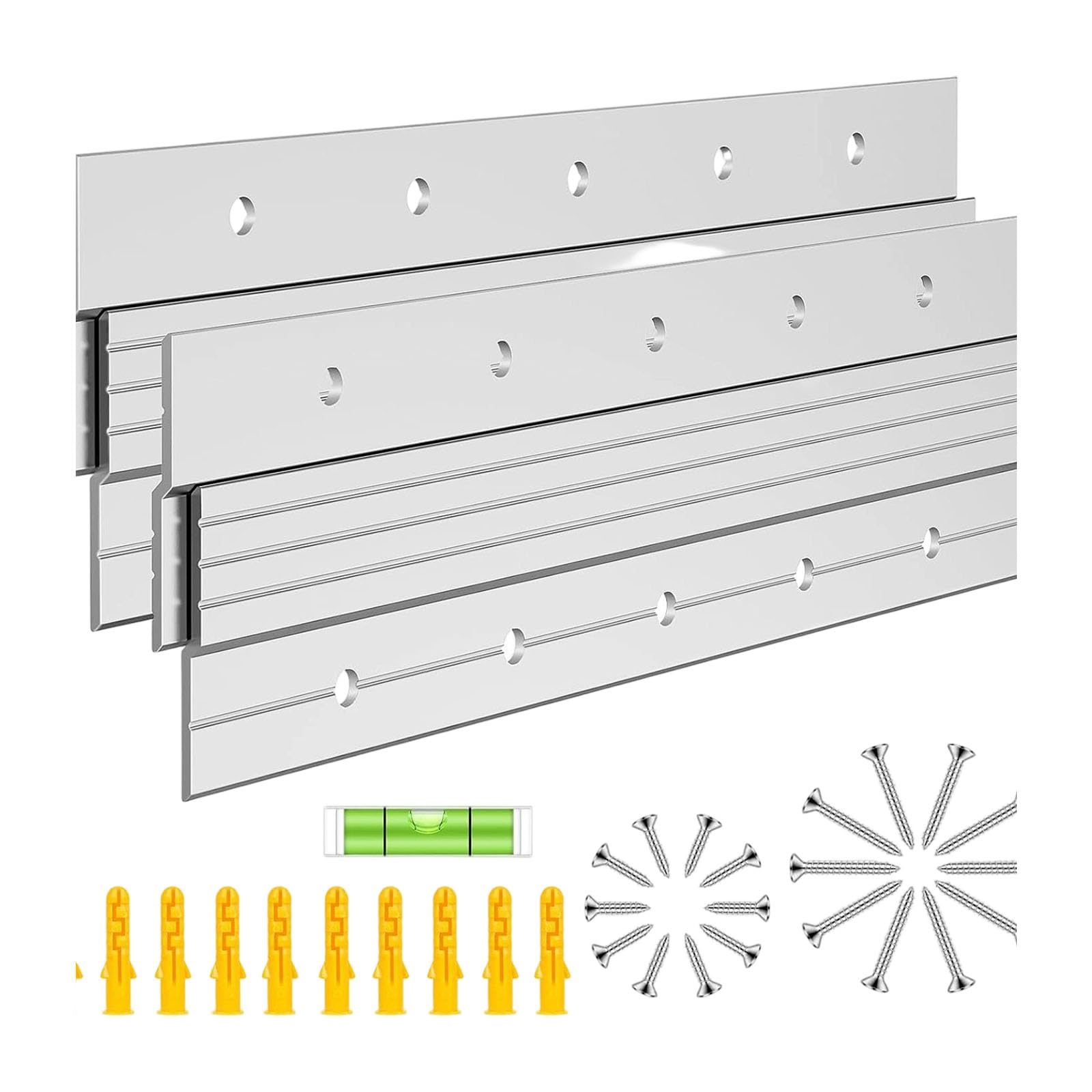 CUNZJIA Hanging Brackets with Bubble Levels Picture Frame Hanging Clamps for Picture Frames and Wall Decoration