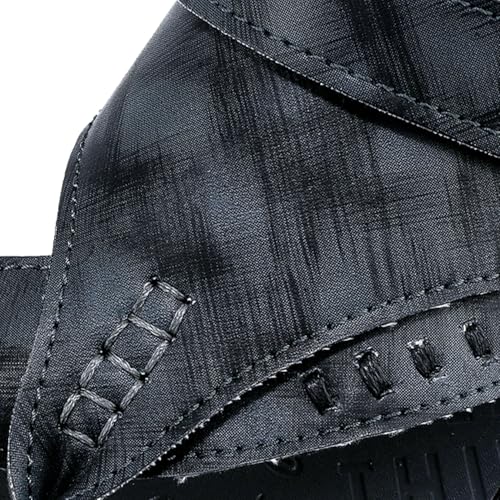 Men's Leather Sandals with Adjustable Strap Black Slip-On Beach Sandals Thong Open Toe Arch Support Non-Slip Soft Comfortable Slide Sandals3