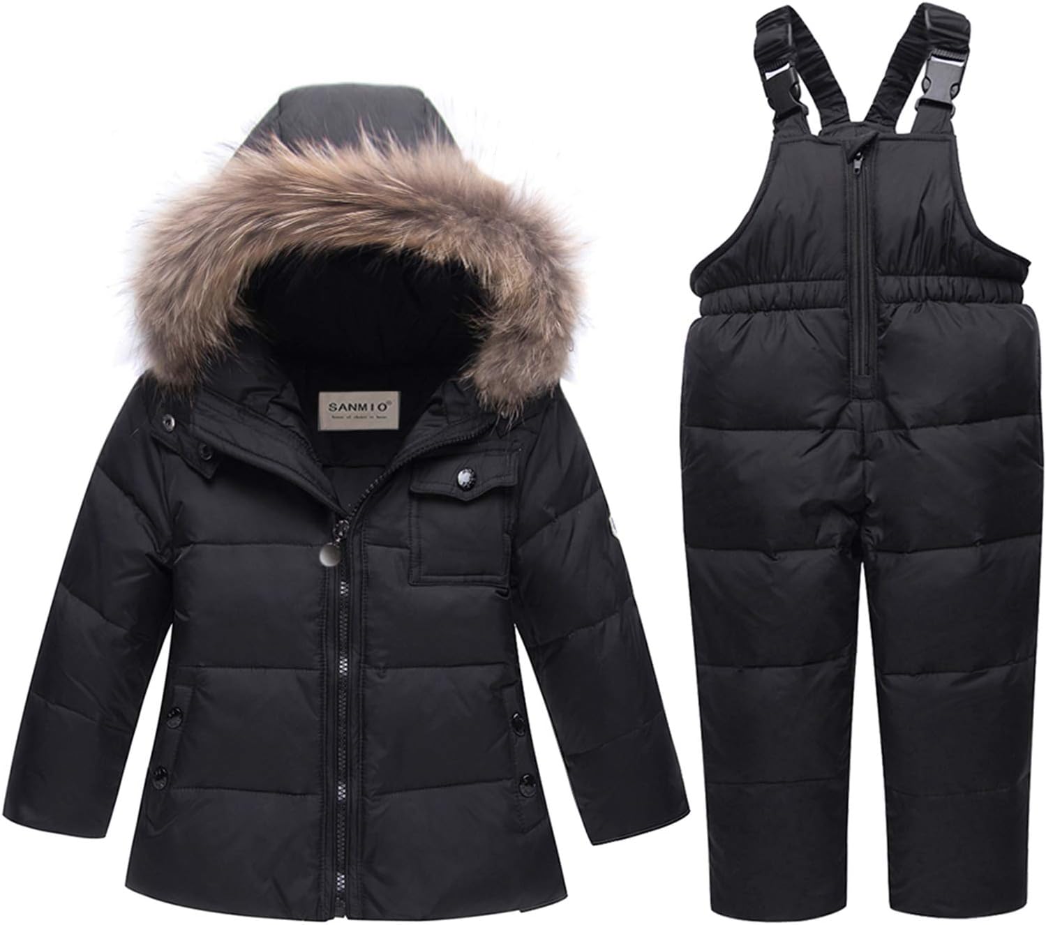 Doudoune Enfant Unisexe Imperméable à Capuche - Coupe-vent, Léger, Matelassé - Pour Garçon/fille 1-5 Ans, Motifs Licorne/dinosaure