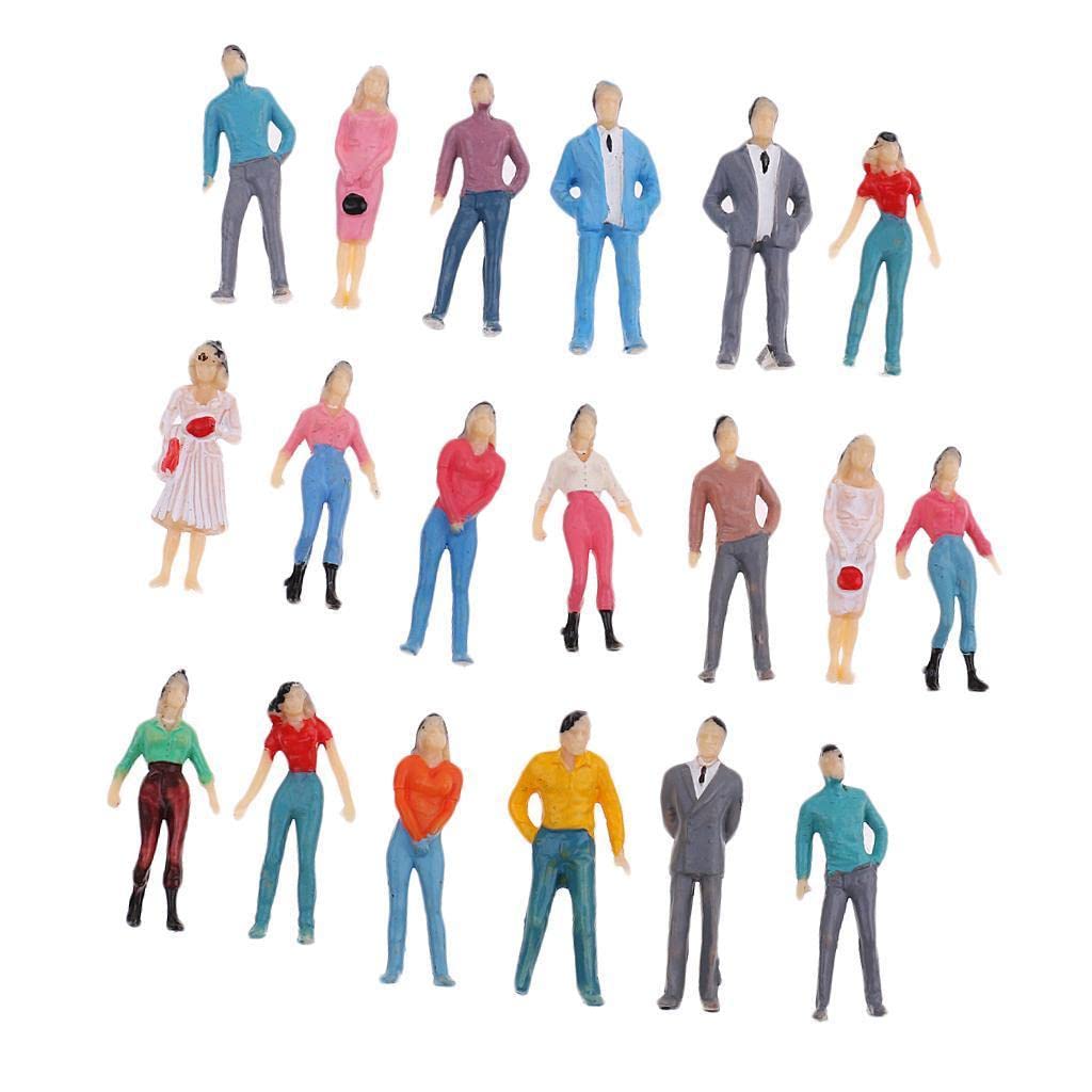 loom tree LOOM TREE® 1 Pack People Figure Model Layout Ho Scale Painted for Street Landscape Prop | Decorative | Vintage | Retro | Collector's Item-picture-17