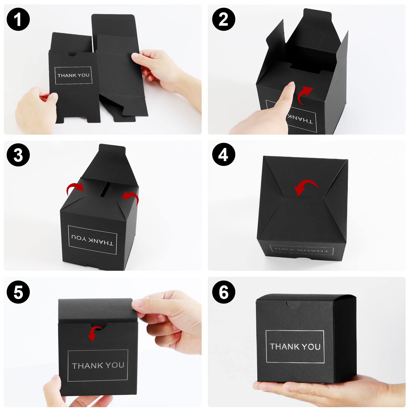 10 Stück Elegante Geschenkboxen Mit Deckel, 26,7x19,8x7,9 Cm, Schwarz Mit Goldrand – Perfekt Für Brautjungfern-Geschenke, Hochzeit & Geburtstag