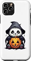 Vista 27 de iPhone 16 Panda Halloween Panda Lover Panda Pumpkin Halloween Case