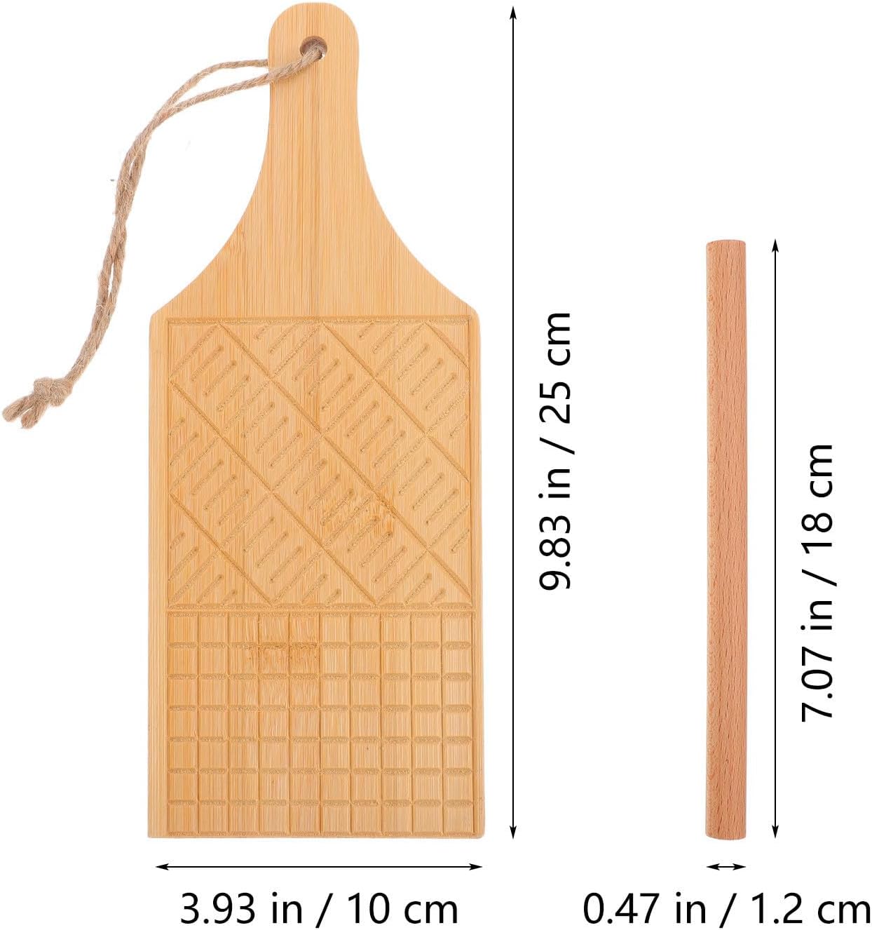 Gnocchi Board with Versatile Mold Design for Dough and Dumpling Wrappers, Sturdy Pasta Making Tool, Khaki Color, for Home Cooking,