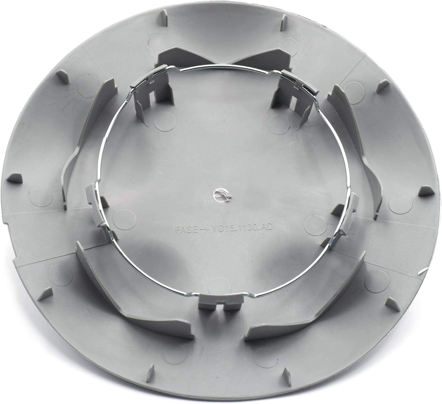 229mm/9.02in Silver YC15-1130-AD 4067089 Wheel Center Caps Fit for 2000-2013 Transit MK6 MK7 Set of 1