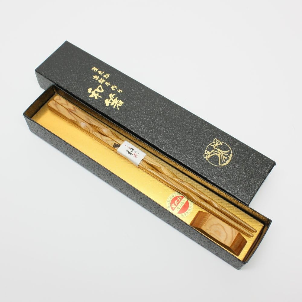Luxury Chopsticks & Rest Made "Yakusugi" Type Twist Home