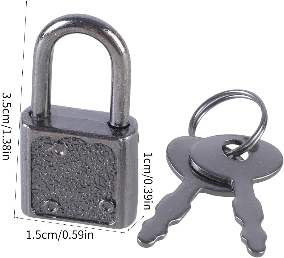 5Pcs Vintage Styles Metal Lock Zincs Alloy Padlock Small Luggage Box Key Lock Notebook Lock Home Hardware