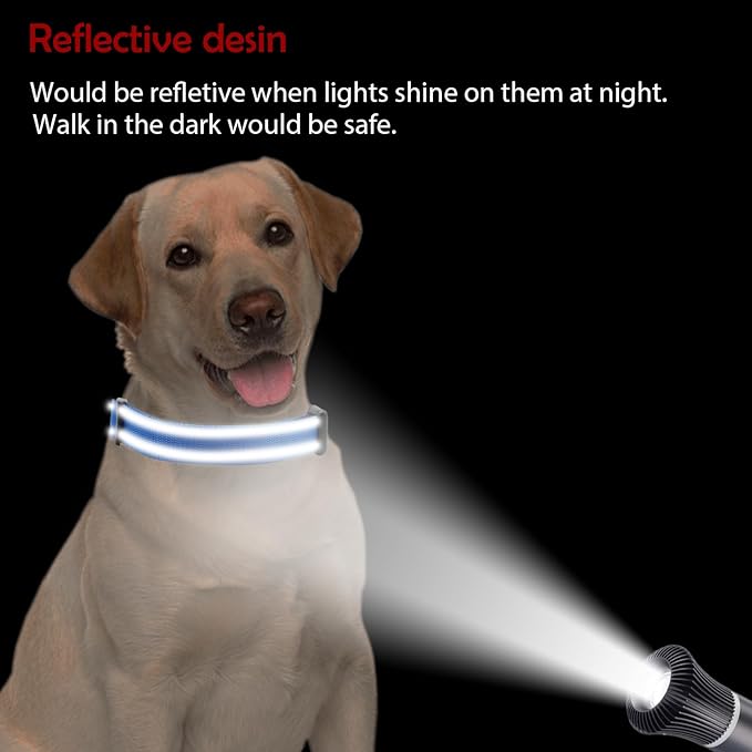 Collar reflectante ajustable para perro medianos - Azul oscuro - Lionheart miniatura 2