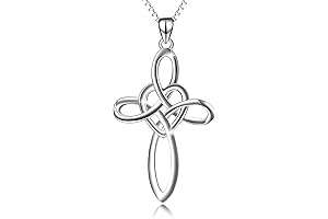 Celtic Cross Pendant Silver Necklace