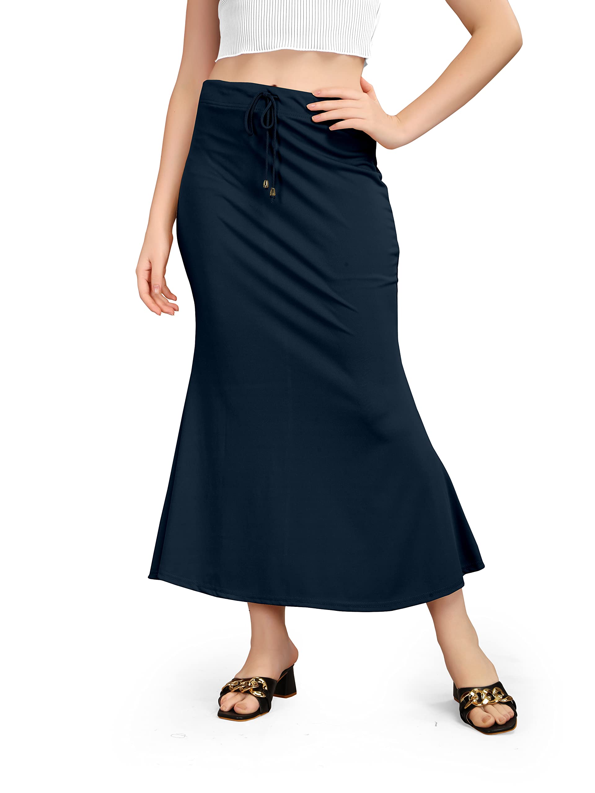 Lycra Saree Shapewear Long Skirt for Women for Beach Night Out Regular Office Party