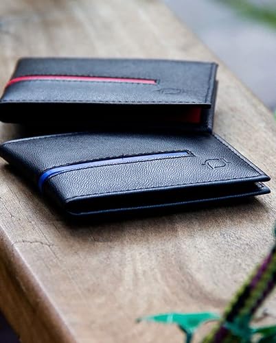 Miniatura 4 de Billeteras de Hombres Cuero Original - Cartera de cuero de grano completo, billetera de cuero hecha a mano - Carteras para hombre Personalizadas -