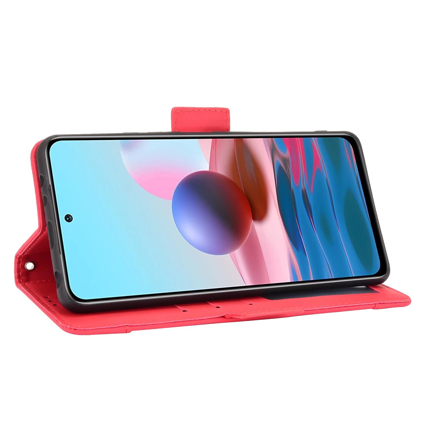 Custodia Flip Cover In Pelle PU Per UMIDIGI F3 4G – Con Slot Per Schede E Staffa Incorporata, Colore Blu