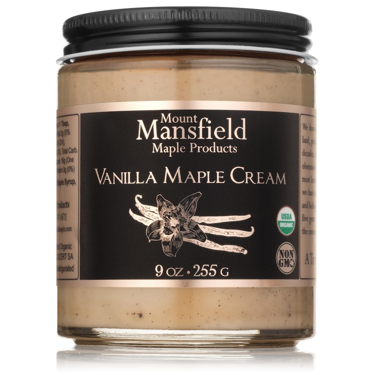 Mansfield Maple Vanilla Infused Vermont Maple Cream