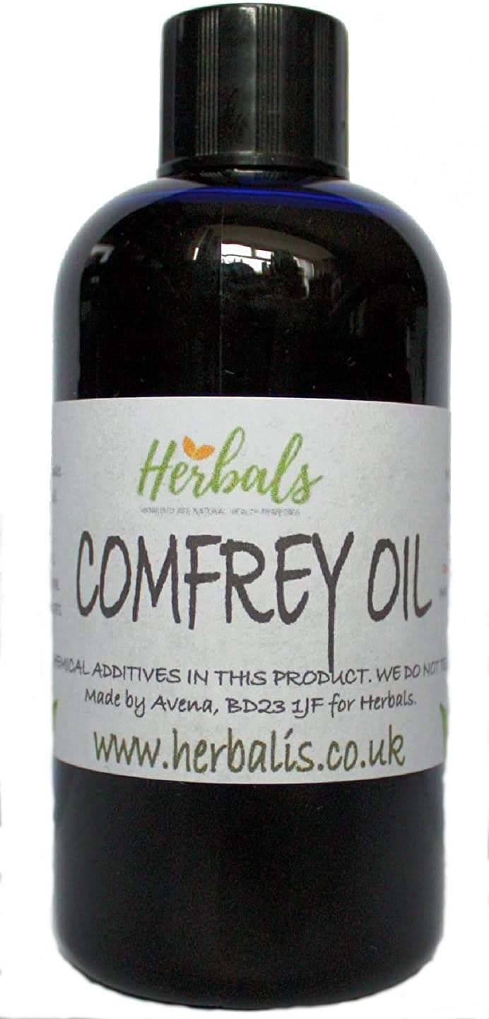 Natural Comfrey Oil Pure Ingredients (Symphytum Officinale) 100ml Ideal Bone Fractures Breaks Wounds Joint Arthritic Pain Relief