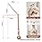 HI BABY MONMENT Crib Mobile Arm - Baby Mobile Hanger with 2-Height Settings Adjustable, Stabilizing Attachment for Added Safety, Mobile Arm for Crib, Sturdy & Secure Design for Nursery Mobile