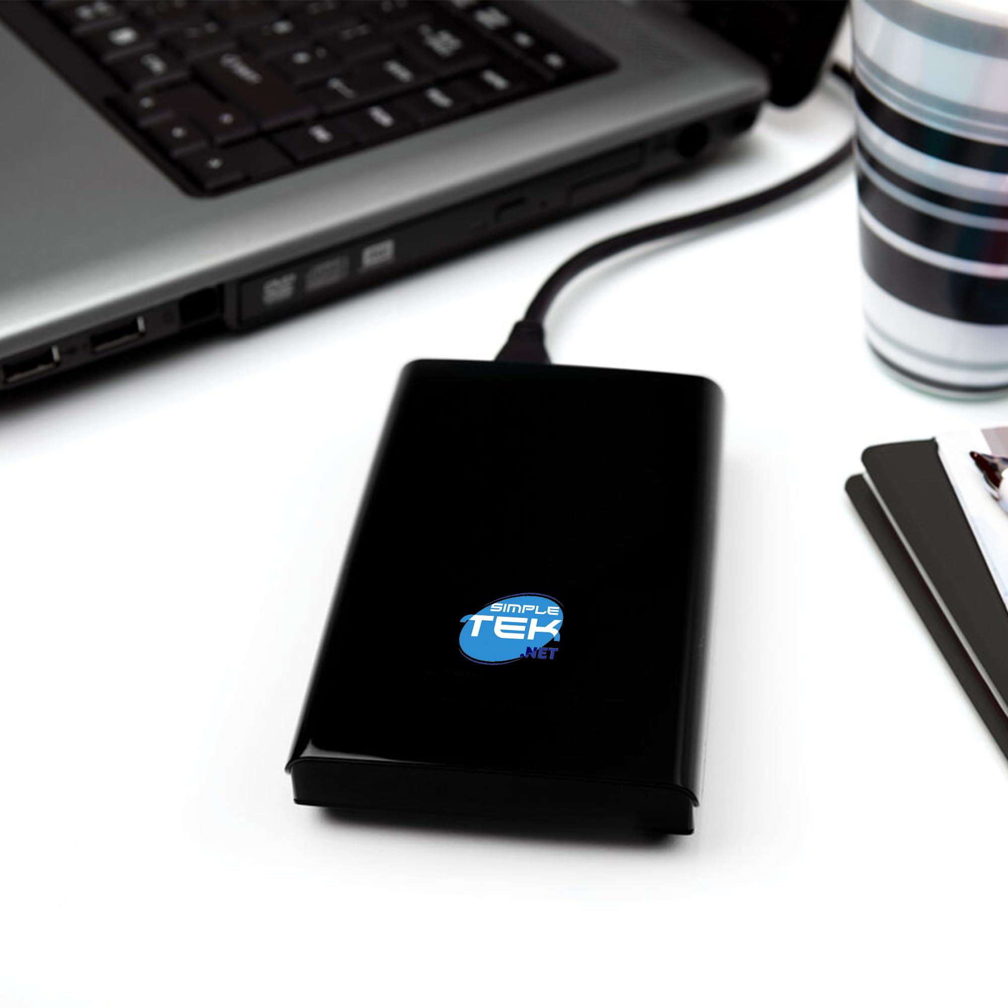 SIMPLETEK - Unità SSD Esterna Portatile 256GB - USB 3.2 Gen 1 - Connessione USB-C/Type-C per PC, Laptop e Console
