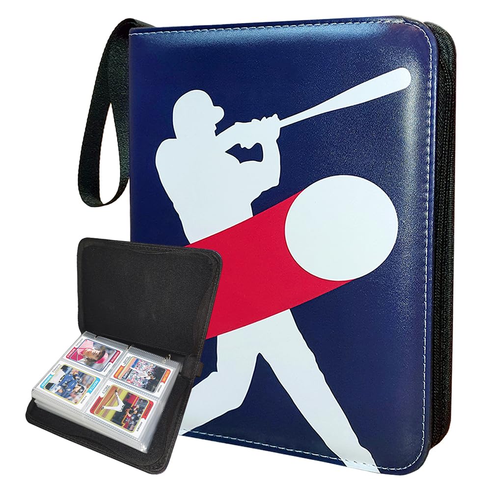 Card Binder 4 Pockets, Trading Card Binder With 440 Pockets, Baseball Card Binder 55 Double-Sided Sheets, Sports Card Binder, Card Binders, Baseball Binder, Baseball Cards Binder.
